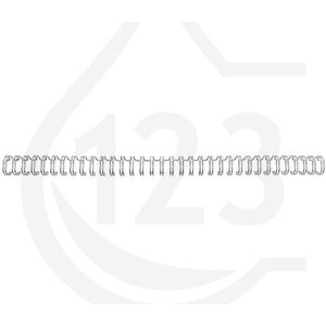 GBC RG8109 metalen draadrug 14 mm zilver 125 vel (100 stuks)