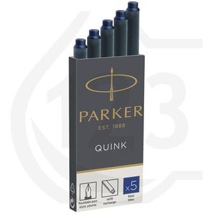 Parker 1950384 Quink inktpatroon blauw (5 stuks)