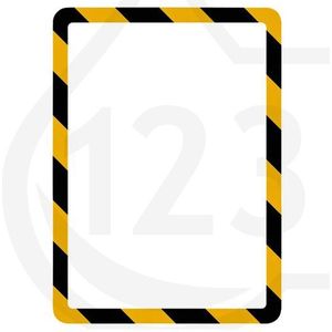 Tarifold Magneto Safety informatiekader A4 zelfklevend geel/zwart (2 stuks)