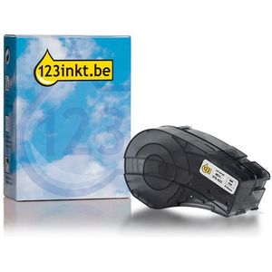 Brady M21-375-423 tape permanent polyester zwart op wit 9,53 mm x 6,40 m (123inkt huismerk)