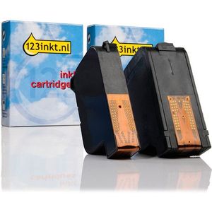 Inktpatroon Aanbieding: 123inkt huismerk vervangt HP 15 zwart + HP 78 kleur