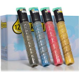 Toner Ricoh MP C2551HE aanbieding: zwart + 3 kleuren (123inkt huismerk)