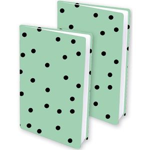 Dresz rekbare boekenkaft A4 dots (2 stuks)