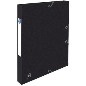 Oxford elastobox Top File+ zwart 25 mm (200 vellen)