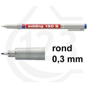 Edding 150S non-permanent marker blauw (0,3 mm rond)