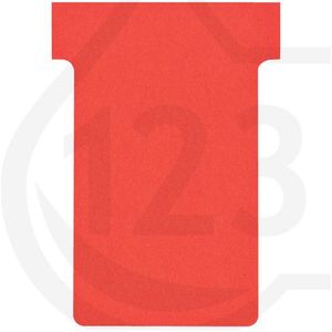 Nobo T-kaarten rood maat 2 (100 stuks)