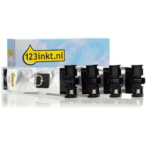 Inktpatroon Epson aanbieding: T945-serie zwart + 3 kleuren (123inkt huismerk)