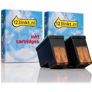 Inktpatroon Dell series 1 aanbieding: 2 x Dell 592-10039 zwart (123inkt huismerk)