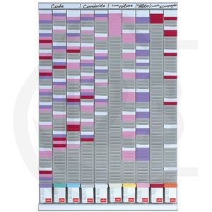 Nobo T-kaart planningset projectplanner (10 panelen, 54 sleuven)