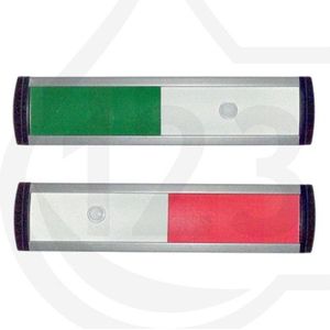 Posta Picto schuifbord groen/rood (12,5 x 3 cm)