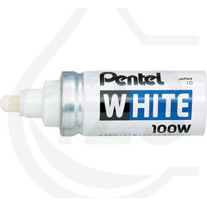 Pentel X100W industriële paint marker wit (6,5 mm rond)