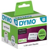 Dymo S0722560 / 11356 verwijderbare witte naambadge (origineel)