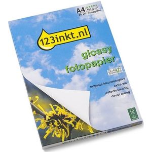 123inkt Glossy hoogglans fotopapier 180 g/m² A4 (50 vellen) FSC®