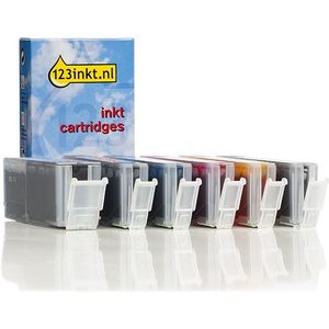Inktpatroon Canon PGI-550PGBK XL / CLI-551XL aanbieding: 2 zwart + 4 kleuren (123inkt huismerk)