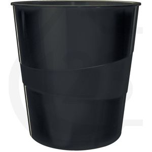 Leitz WOW Papierbak - 15 Liter - Zwart