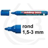 Edding 380 flipchart marker blauw (1,5 - 3 mm rond)