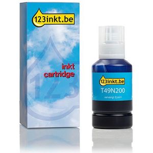 Inktpatroon Epson T49N200 inktfles cyaan (123inkt huismerk)