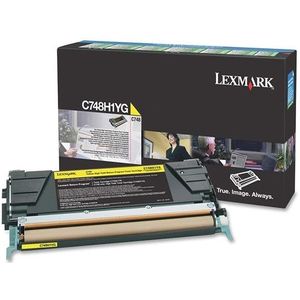 Lexmark C748H1YG toner geel hoge capaciteit (origineel)
