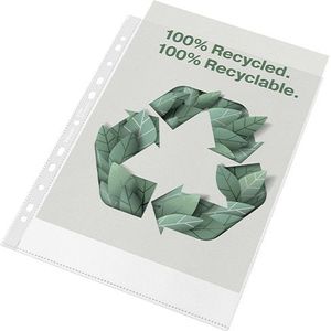 Esselte Recycle geperforeerd hoesje A4 11-gaats 70 micron (100 stuks)
