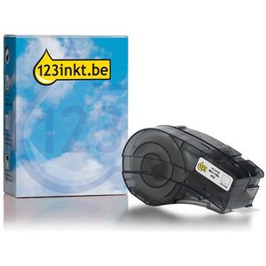 Brady M21-750-423 tape permanent polyester zwart op wit 19,1 mm x 6,40 m (123inkt huismerk)