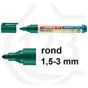 Edding EcoLine 31 flipchart marker groen (1,5 - 3 mm rond)