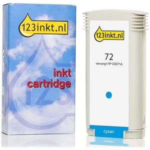 123inkt huismerk vervangt HP 72 (C9371A) inktcartridge cyaan hoge capaciteit