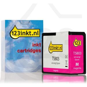 Epson T5803 inktcartridge magenta (123inkt huismerk)