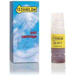 Inktpatroon Canon GI-41Y inktfles geel (123inkt huismerk)