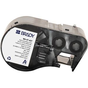 Brady M4-47-427 gelamineerde vinyl labels zwart op wit 12,70 mm x 25,40 mm (origineel)