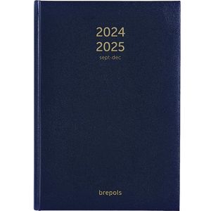 Brepols Bretime Lima 16 maanden agenda met weekindeling 2024-2025 blauw (1 week 2 pagina's) 6-talig