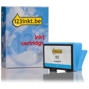 123inkt huismerk vervangt HP 912 (3YL77AE) inktcartridge cyaan