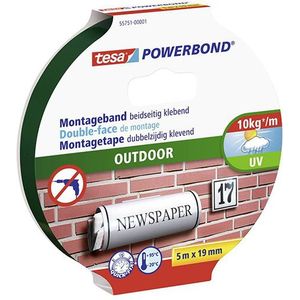 Tesa Powerbond Outdoor dubbelzijdige tape 19 mm x 5 m