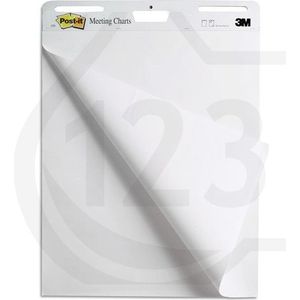 3M Post-it meeting charts zelfklevend flipchartpapier 63,5 x 76,2 cm (2 x 30 vellen)