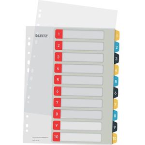 Leitz Cosy bedrukbare kartonnen tabbladen A4 met 10 tabs (11-gaats)