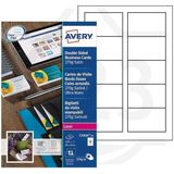 Avery Zweckform C32026-25 visitekaarten zijdeglans mat wit 85 x 54 mm (250 stuks)