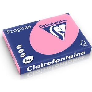 Clairefontaine gekleurd papier felroze 80 g/m² A3 (500 vellen)