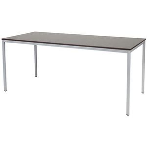 Schaffenburg Domino Basic vergadertafel aluminium onderstel logan eiken blad 180 x 80 cm