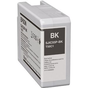 Epson SJIC55P(K) inktcartridge zwart (origineel)