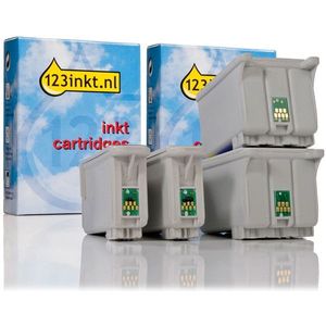 Inktpatroon Epson aanbieding: 2 x T026 zwart + 2 x T029 kleur (123inkt huismerk)