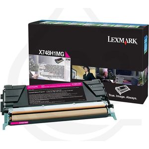 Lexmark X748H1MG toner magenta hoge capaciteit (origineel)