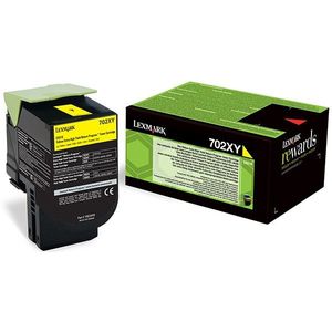 Lexmark 702XY (70C2XY0) toner geel extra hoge capaciteit (origineel)