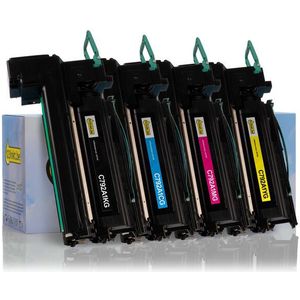 Toner Lexmark aanbieding: C792A1KG, CG, MG, YG zwart + 3 kleuren (123inkt huismerk)