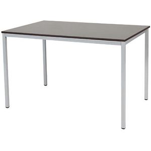 Schaffenburg Domino Basic vergadertafel aluminium onderstel logan eiken blad 120 x 80 cm