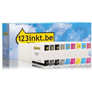 Inktpatroon Epson aanbieding: T913 serie 3 zwart + 5 kleuren (123inkt huismerk)