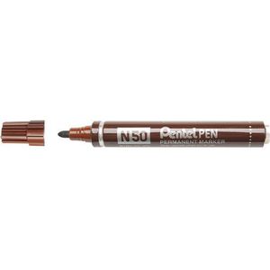 Pentel N50 permanent marker bruin