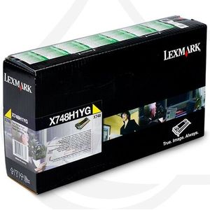 Lexmark X748H1YG toner geel hoge capaciteit (origineel)