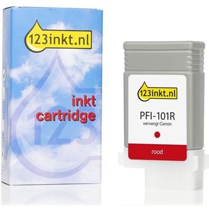 Canon PFI-101R inktcartridge rood (123inkt huismerk)