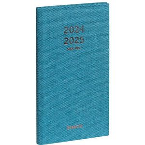 Brepols Interplan Raw 16 maanden agenda 2024-2025 blauw (1 week 2 pagina's) 6-talig
