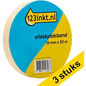 Aanbieding: 3x 123inkt schilderstape 19 mm x 50 m