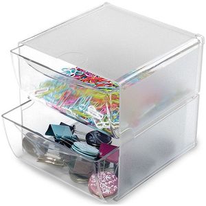 Deflecto Classic Cube organizer met 2 lades